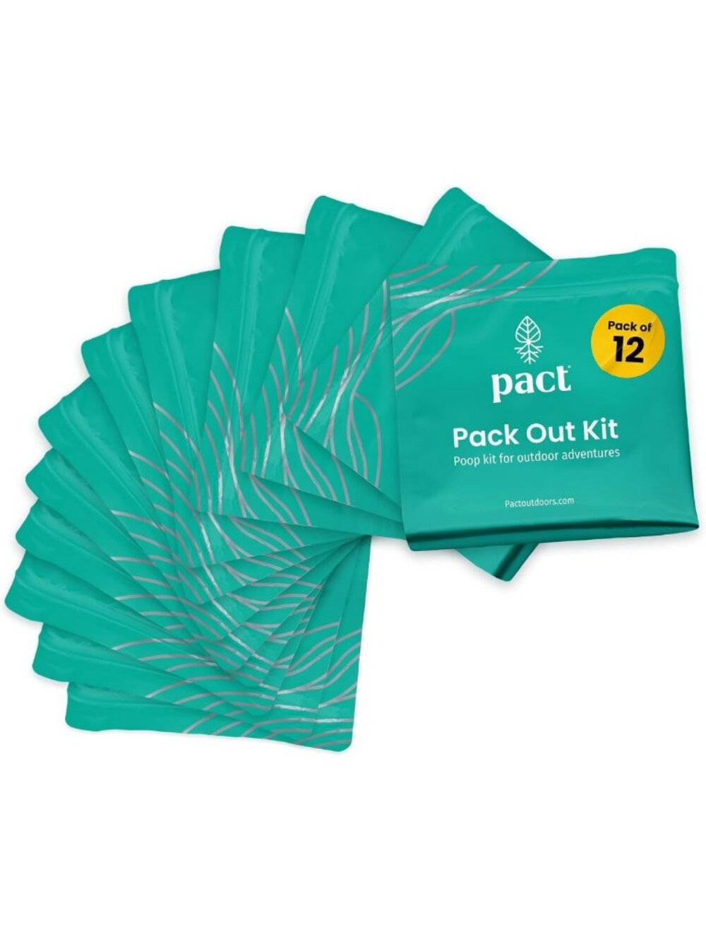 Camping Essentials Pack | Portable Poop Kit with Wet Wipes & Waste Bags